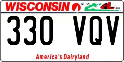 WI license plate 330VQV