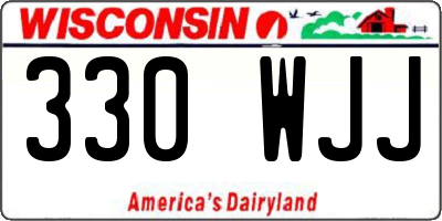 WI license plate 330WJJ