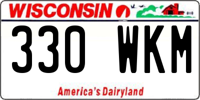 WI license plate 330WKM