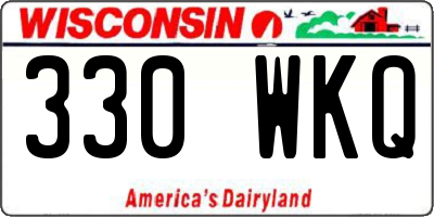 WI license plate 330WKQ