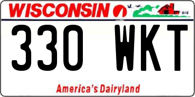 WI license plate 330WKT