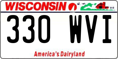 WI license plate 330WVI