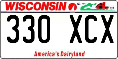 WI license plate 330XCX