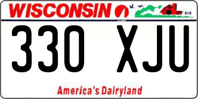 WI license plate 330XJU