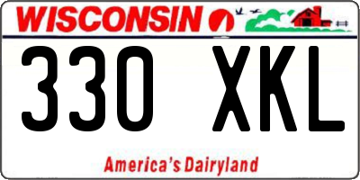 WI license plate 330XKL