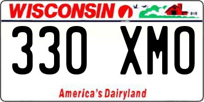 WI license plate 330XMO