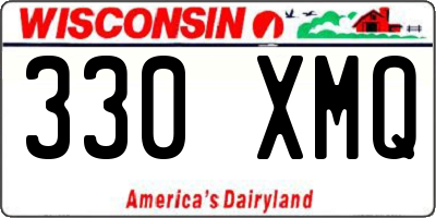 WI license plate 330XMQ