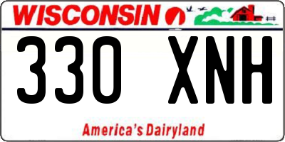 WI license plate 330XNH