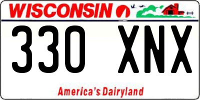 WI license plate 330XNX