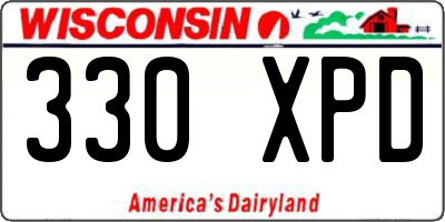 WI license plate 330XPD