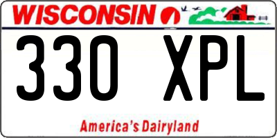 WI license plate 330XPL