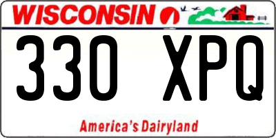 WI license plate 330XPQ