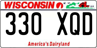WI license plate 330XQD