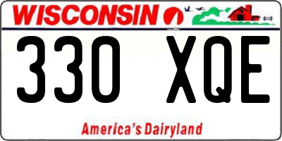 WI license plate 330XQE