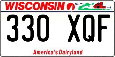 WI license plate 330XQF