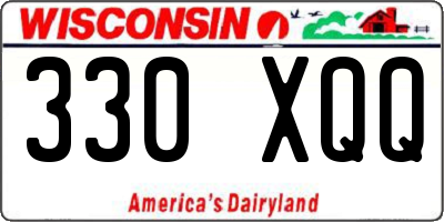WI license plate 330XQQ