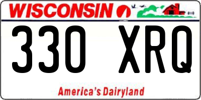 WI license plate 330XRQ