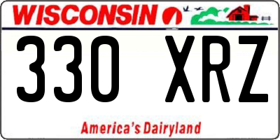 WI license plate 330XRZ