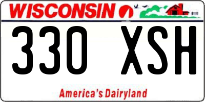 WI license plate 330XSH