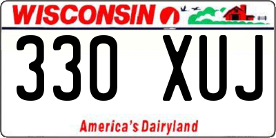 WI license plate 330XUJ