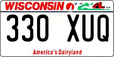 WI license plate 330XUQ