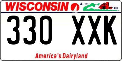 WI license plate 330XXK