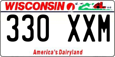 WI license plate 330XXM