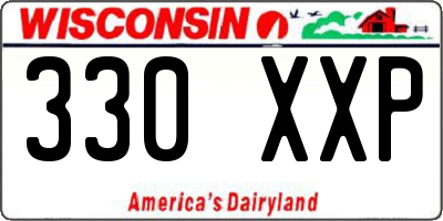 WI license plate 330XXP