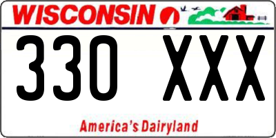 WI license plate 330XXX