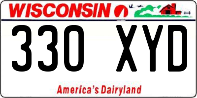 WI license plate 330XYD