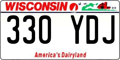 WI license plate 330YDJ