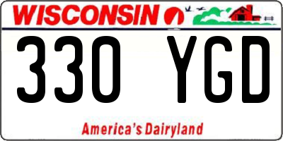 WI license plate 330YGD