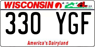 WI license plate 330YGF
