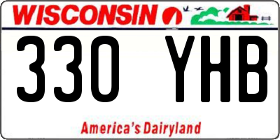 WI license plate 330YHB