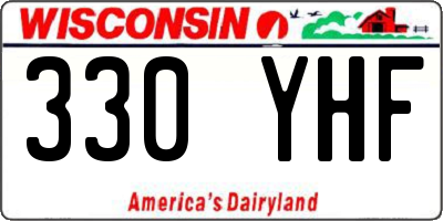WI license plate 330YHF