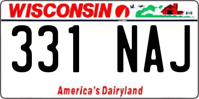 WI license plate 331NAJ