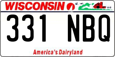 WI license plate 331NBQ