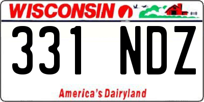 WI license plate 331NDZ