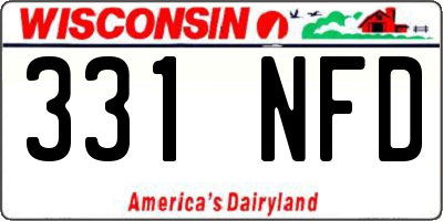 WI license plate 331NFD