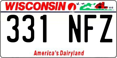 WI license plate 331NFZ