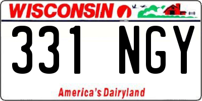 WI license plate 331NGY