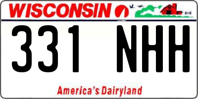 WI license plate 331NHH