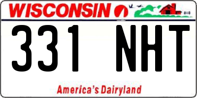 WI license plate 331NHT