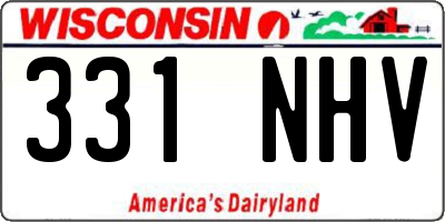 WI license plate 331NHV