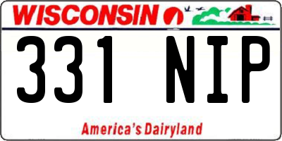 WI license plate 331NIP