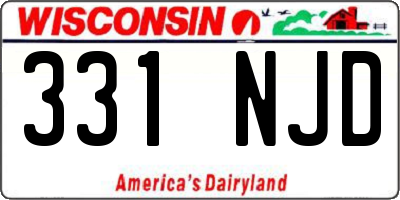 WI license plate 331NJD