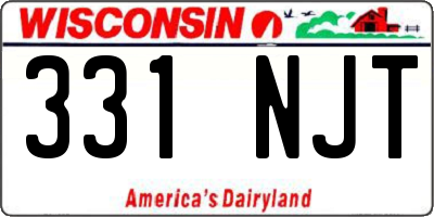 WI license plate 331NJT