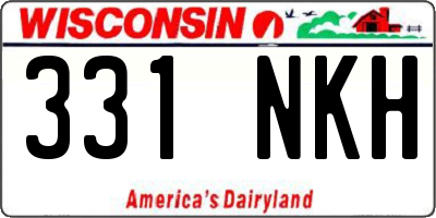 WI license plate 331NKH