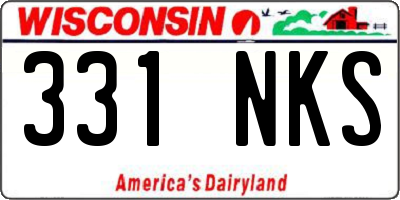 WI license plate 331NKS