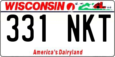 WI license plate 331NKT